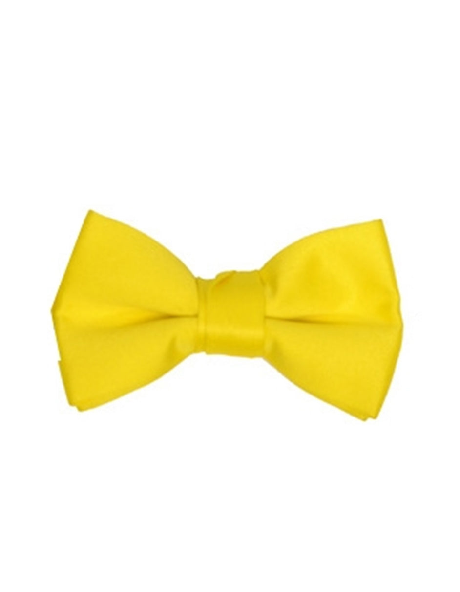 Solid Yellow Bow Tie - Men's Tuxedo USA