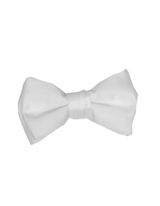 Solid White Bow Tie - Men's Tuxedo USA