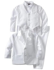 Boys 5 Piece 2 Button Tuxedo Set in White - Men's Tuxedo USA