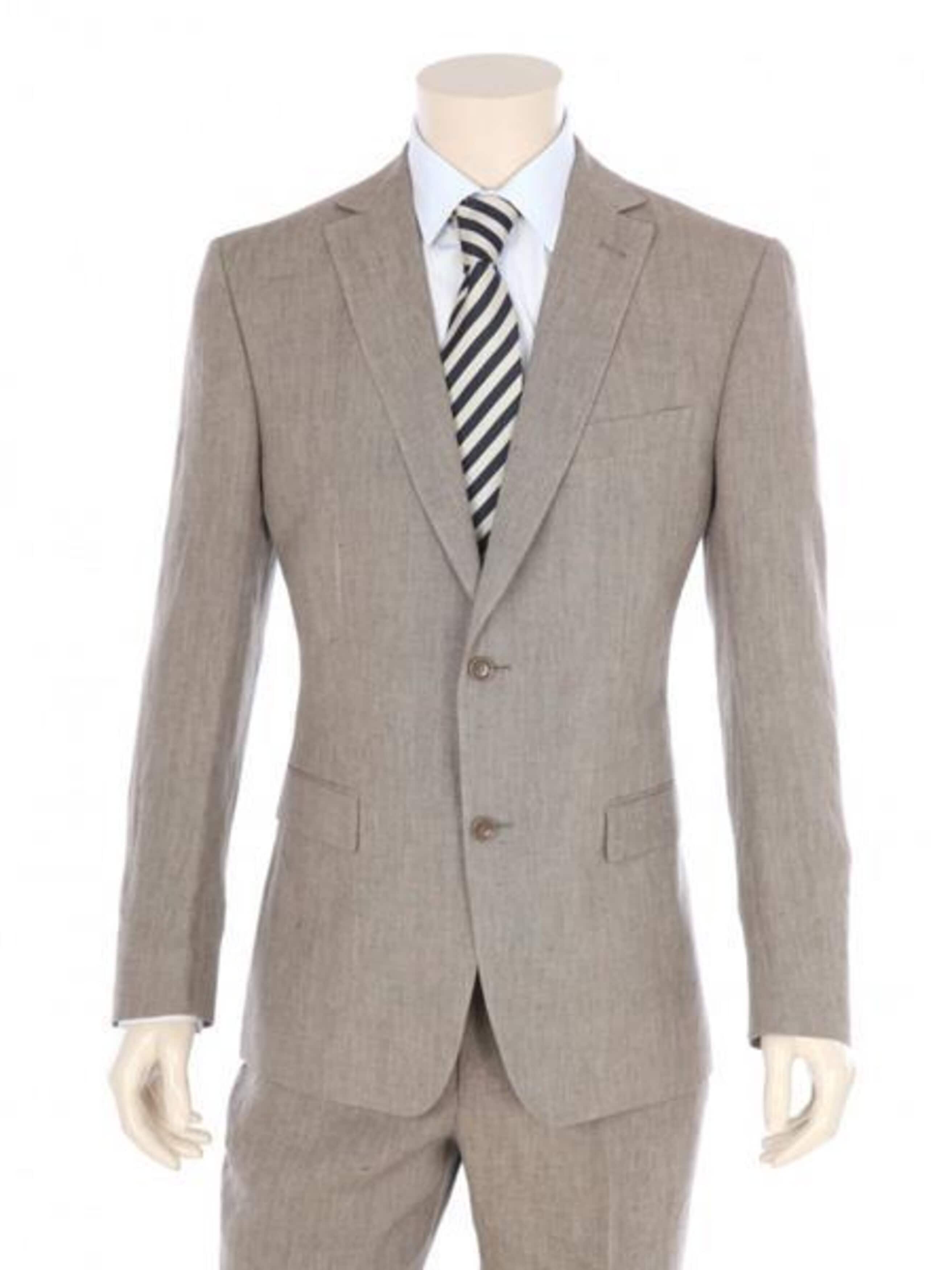 Linen Suit - Mens Summer Suits in  Tan  Color - Beach Wedding - Men's Tuxedo USA