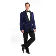 2pc Navy Tuxedo w/ Adjustable Pants by Bryan Michaels - Men's Tuxedo USA