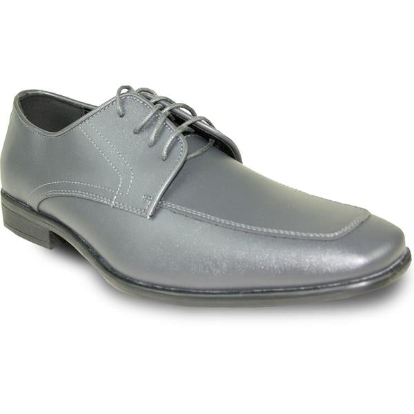 Mens Dress Shoe Oxford Formal Tuxedo for Prom & Wedding Charcoal Grey - Men's Tuxedo USA