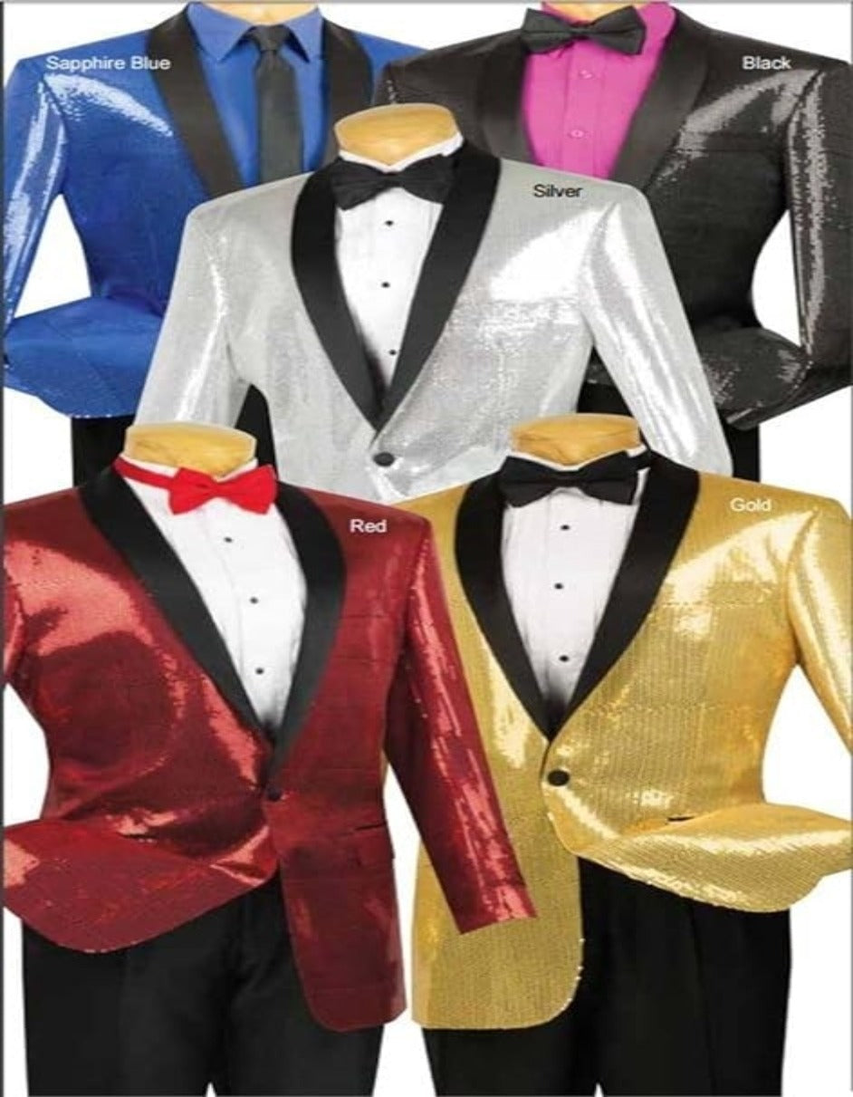 Mens Gold Sequin Tuxedo Blazer - Men's Tuxedo USA