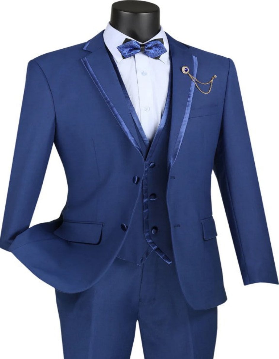 Blue Prom Suit - Blue Homecoming Outfits For Guys Modern Fit Blue - Men's Tuxedo USA