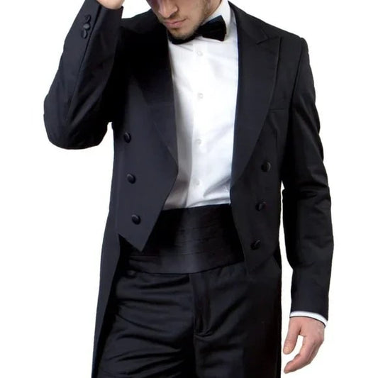 Bryan Michaels Tail Tuxedo, Black - Men's Tuxedo USA