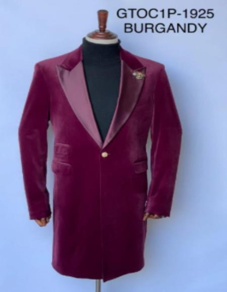 Burgundy Tuxedo - Maroon Burgundy Color - Velvet Cutaway Tuxedo - Velvet Morning Suit - Velvet Tail Tuxedo - Burgundy