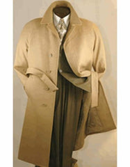 Mens Overcoat - Topcoat For Men - Winter Fabric - Camel men's Big and Tall Large Man ~ Plus Size Wool Overcoat Long men's Dress Topcoat - Winter coat Outerwear Coat Up To Size 68 Regular Fit - Men's Tuxedo USA