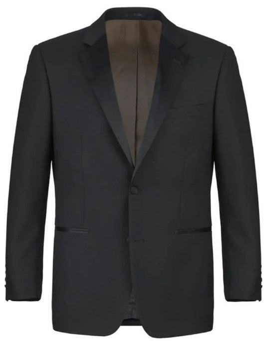 Black Tuxedo - Single Breasted Welt Chest Pocket Mens Wedding Suit - Black Prom Suit - Men's Tuxedo USA