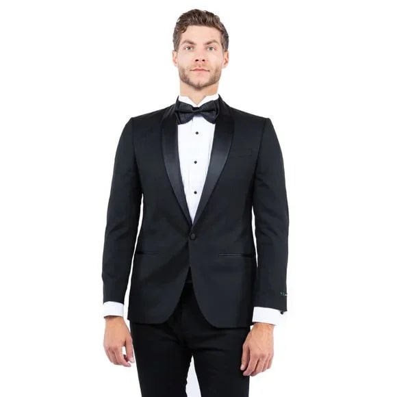 Shawl Collar  Tuxedo Separates Coat, Black by ZeGarie - Men's Tuxedo USA