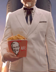 Mens Colonel Sanders KFC White Double Breasted Suit Costume - Men's Tuxedo USA