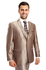 Tan Suits For Wedding - Tan Groomsmen Suits - Tan Prom Tuxedo - Men's Tuxedo USA