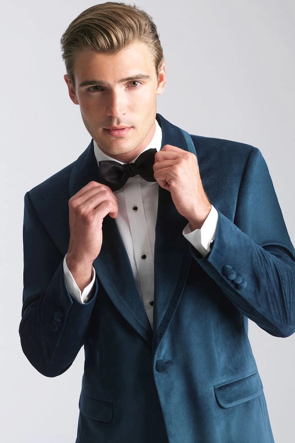 Velvet Blazer - Mens Blazer - Dinner Jacket + "Venice" Deep Aqua Velvet Dinner Jacket - Separates - Men's Tuxedo USA