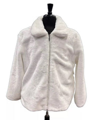 Mens Fur Short Coat White