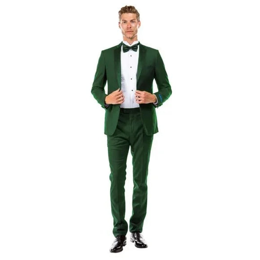 Mens Green Tuxedo 2-PC Hybrid Fit By Sean Alexander - Men's Tuxedo USA