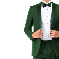 Mens Green Tuxedo 2-PC Hybrid Fit By Sean Alexander - Men's Tuxedo USA