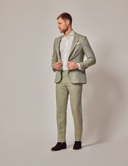 Mens Suit For Beach Wedding - Summer  Slim Suit in Green - Men's Tuxedo USA