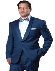 Blue Prom Suit - Blue Homecoming Outfits For Guys Midnight Blue - Men's Tuxedo USA