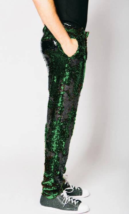 Mens Sequin Pants - Hunter Dress Party Pants - Men's Tuxedo USA