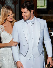 Mens Designer Classic Citreon Tail Tuxedo in White - Men's Tuxedo USA