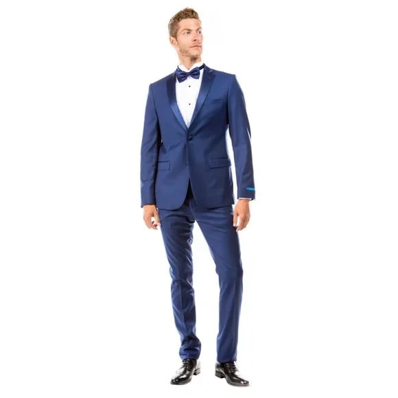 Mens Indigo Tuxedo 2Pc Hybrid Fit By Sean Alexander - Men's Tuxedo USA