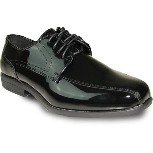 JEAN YVES Men Dress Shoe Oxford Formal Tuxedo for Prom & Wedding Shoe Black Patent - Wide Width Available - Men's Tuxedo USA