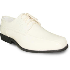 JEAN YVES Men Dress Shoe Oxford Formal Tuxedo for Prom & Wedding Shoe Ivory Patent - Wide Width Available - Men's Tuxedo USA