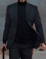 Mens John Wick Charcoal Suit Costume - Men's Tuxedo USA