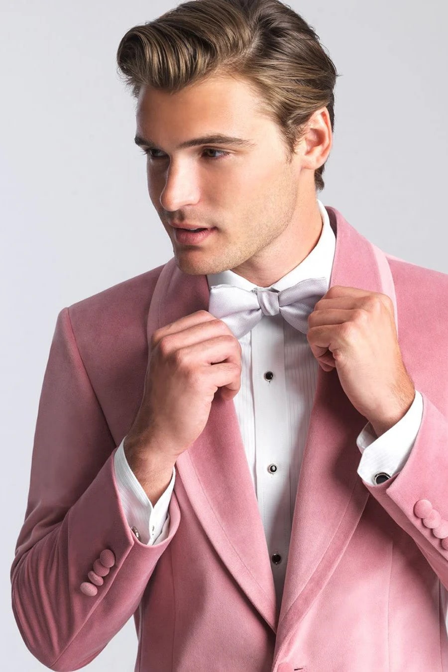 Velvet Blazer - Mens Blazer - Dinner Jacket "Venice" Dusty Rose Velvet Dinner Jacket - Separates - Men's Tuxedo USA