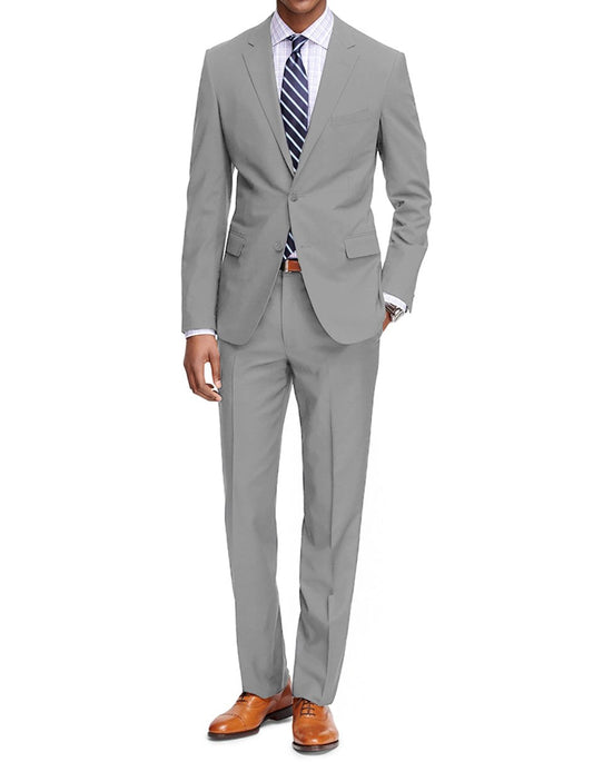 Mens Slim Fit Suit Lt Grey - Men's Tuxedo USA