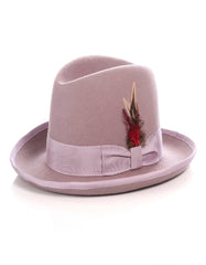 Mens Gangster Godfather Hat in Lavender - Men's Tuxedo USA