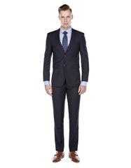 Mens Skinny Slim Funeral Suit Navy Blue - Men's Tuxedo USA