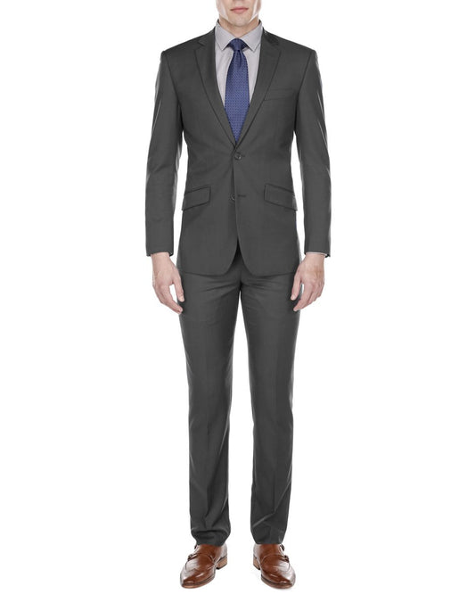 Mens Slim Modern Suit Grey - Men's Tuxedo USA