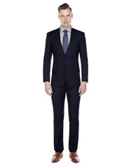 Mens Slim Modern Suit Navy Blue - Men's Tuxedo USA