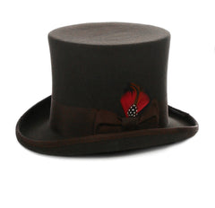 Mens Dress Tophat in Brown - Men's Tuxedo USA