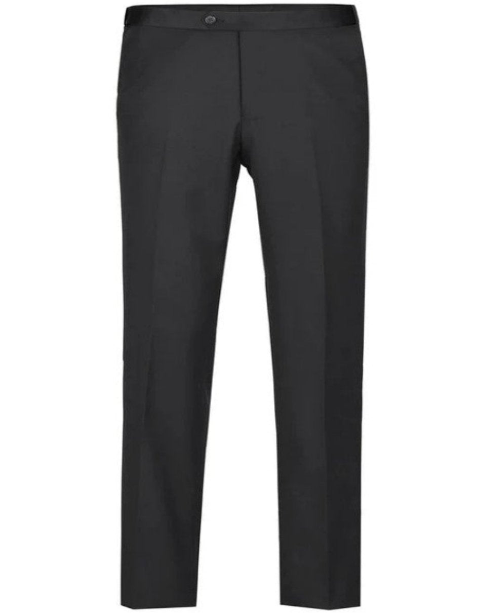 Black Tuxedo - Mens Wedding Suit - Solid Pattern Black Prom Suit - Men's Tuxedo USA