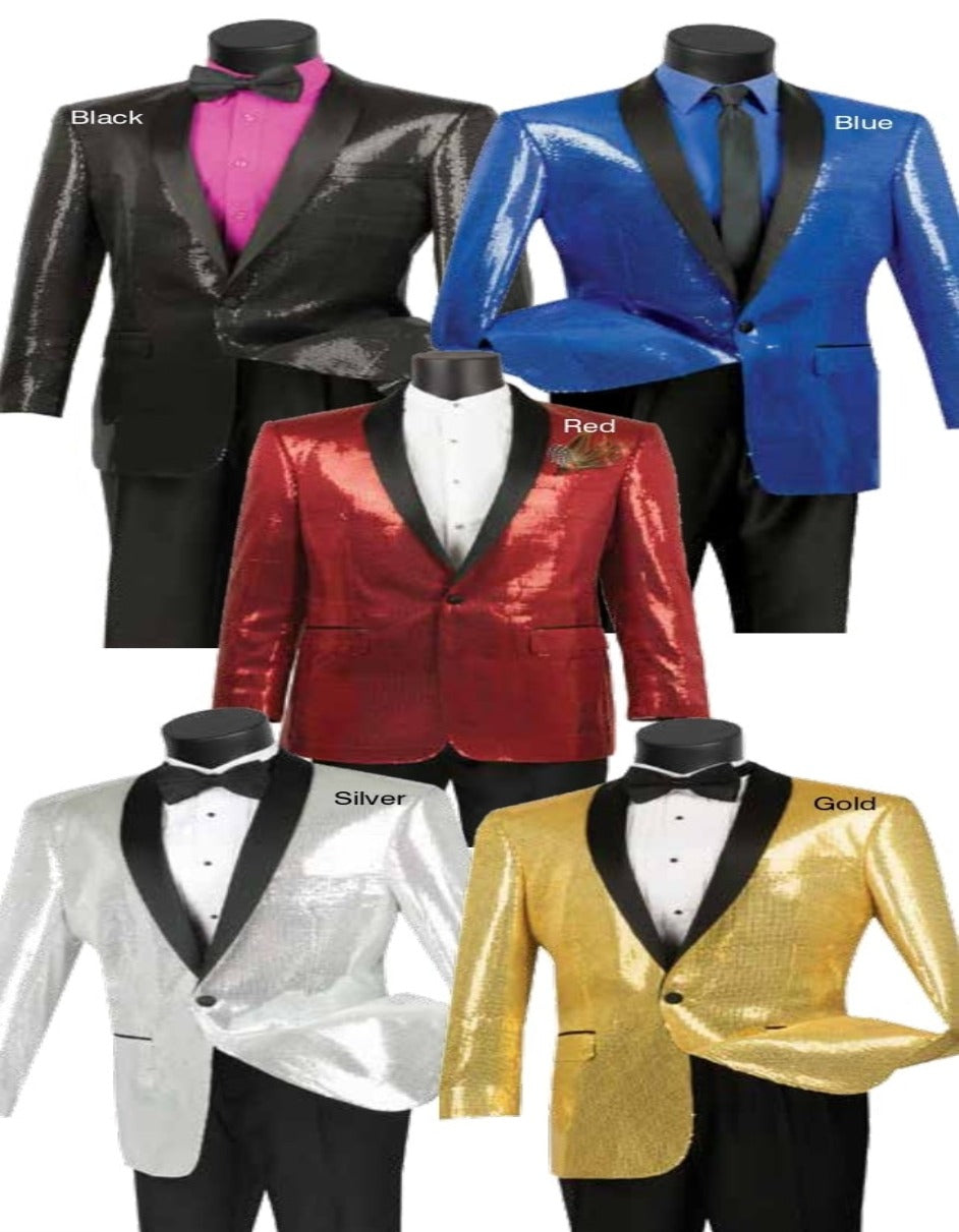 Mens Gold Sequin Tuxedo Blazer - Men's Tuxedo USA