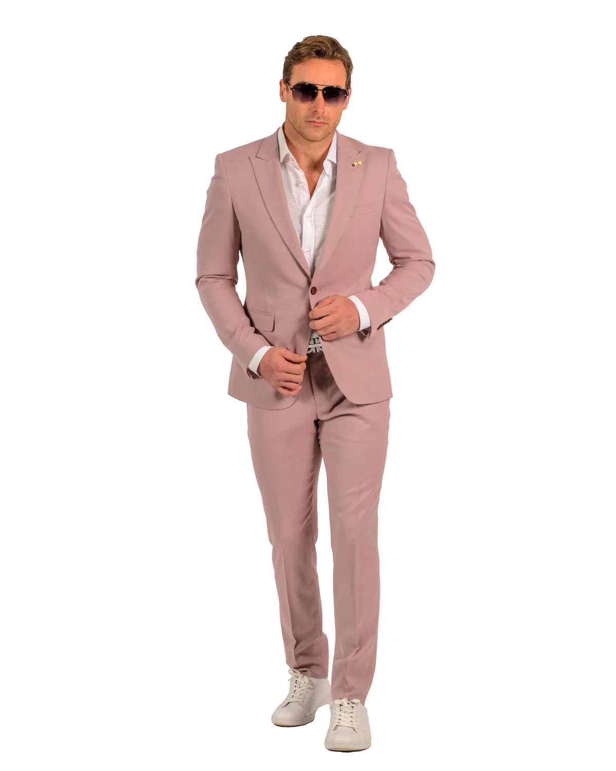 Blush Color Suit For Men - Mauve Suit - Wedding  Slim Fit Suit - Men's Tuxedo USA