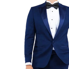 Peak Lapel  Tuxedo Separates Coat, Navy by ZeGarie - Men's Tuxedo USA