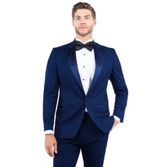 Peak Lapel  Tuxedo Separates Coat, Navy by ZeGarie - Men's Tuxedo USA