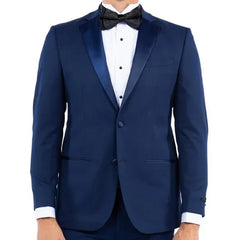 Shawl Collar Tuxedo Separates Coat, Navy by ZeGarie - Men's Tuxedo USA