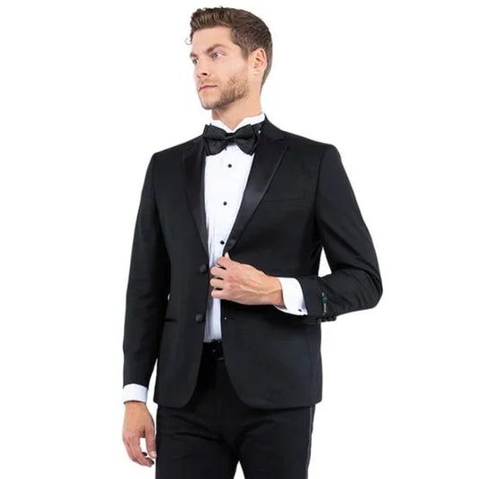 Notch Lapel  Tuxedo Separates Coat, Black by ZeGarie - Men's Tuxedo USA