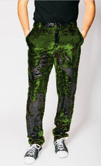 Mens Sequin Pants - Olive Dress Party Pants - Men's Tuxedo USA