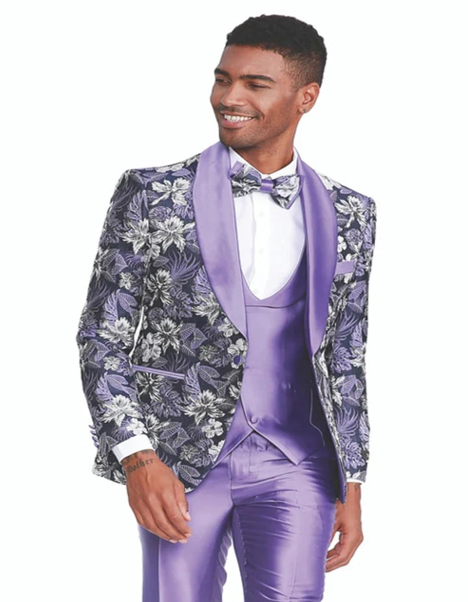 Purple Prom Suit - Purple Prom Outfit - Purple Prom Shawl Lapel Tuxedo - Men's Tuxedo USA