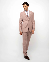 Blush Color Suit For Men - Mauve Suit - Wedding Notch Lapel Suit - Men's Tuxedo USA