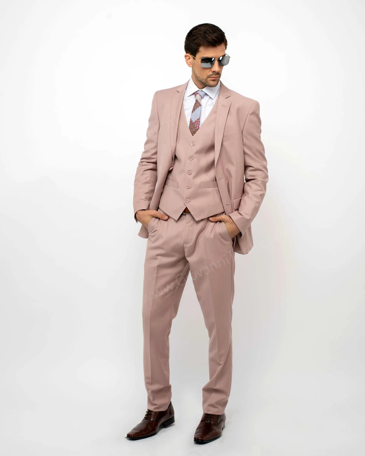 Blush Color Suit For Men - Mauve Suit - Wedding Notch Lapel Suit - Men's Tuxedo USA