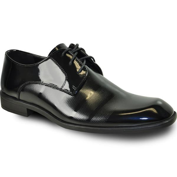 VANGELO Men Dress Shoe ROCKEFELLER Oxford Formal Tuxedo for Prom & Wedding Black Patent - Men's Tuxedo USA