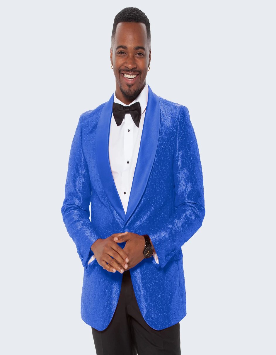 Blue Prom Suit - Blue Homecoming Single Breasted Guys Outfit - Men's Tuxedo USA