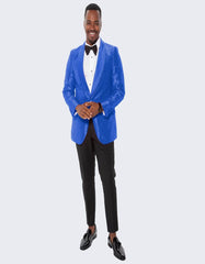 Blue Prom Suit - Blue Homecoming Single Breasted Guys Outfit - Men's Tuxedo USA