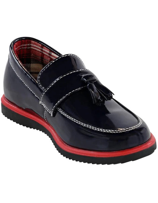 Little Boys and Toddler Dress Shoes in  Navy - Men's Tuxedo USA