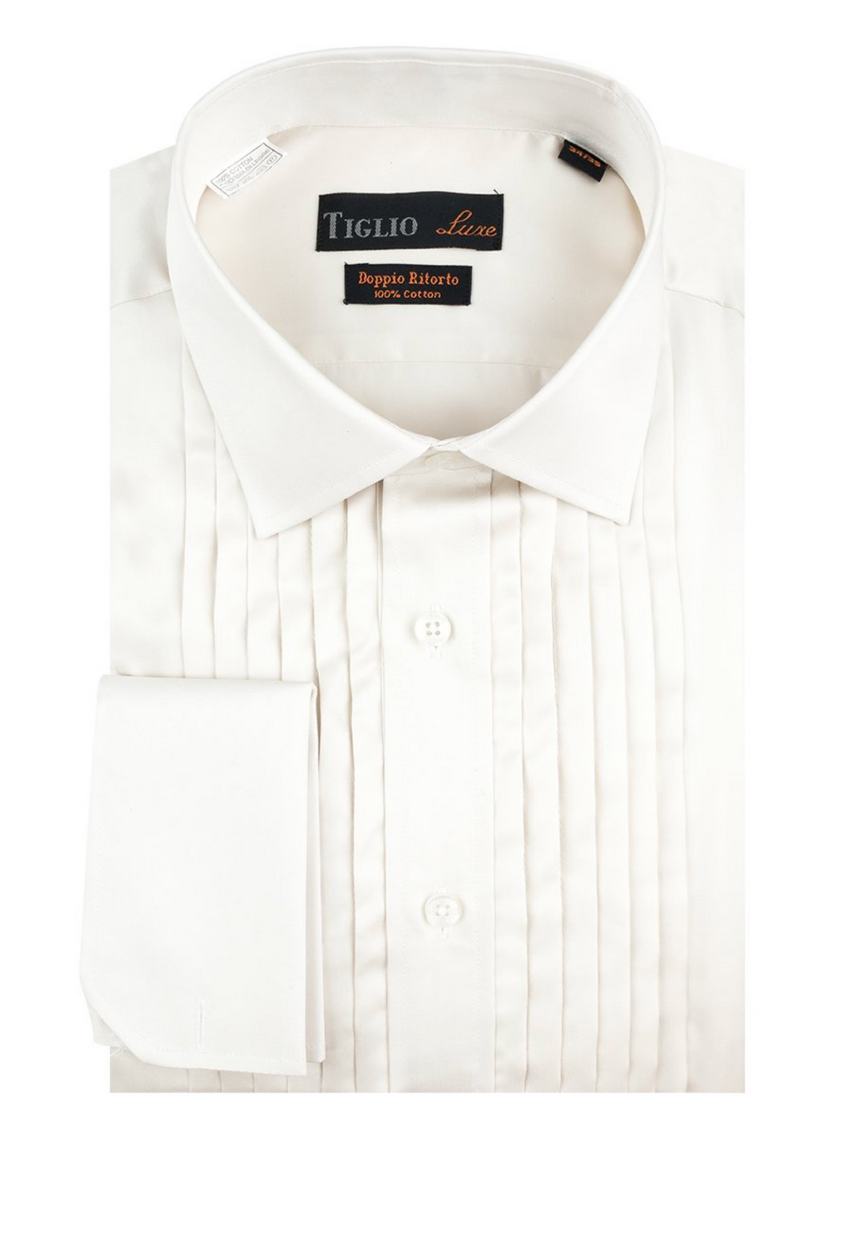 Mens Designer Soft White Laydown Tuxedo Shirt - Men's Tuxedo USA